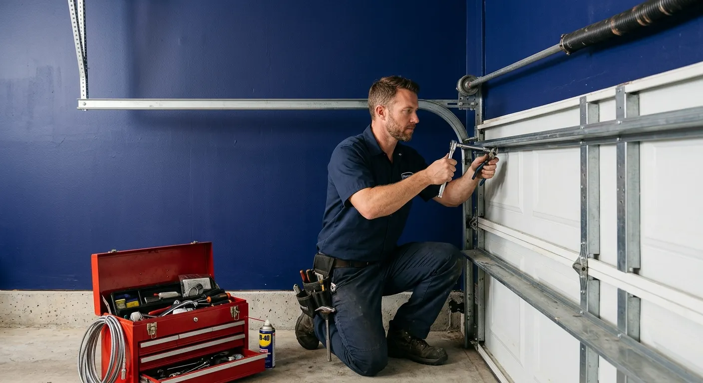 garage door panel replacement service banner